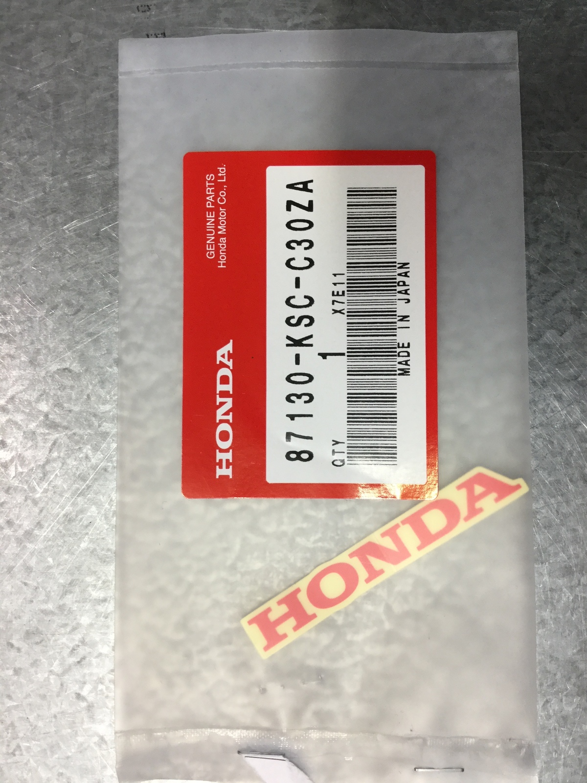 Honda Decal 87130-Ksc-c30za