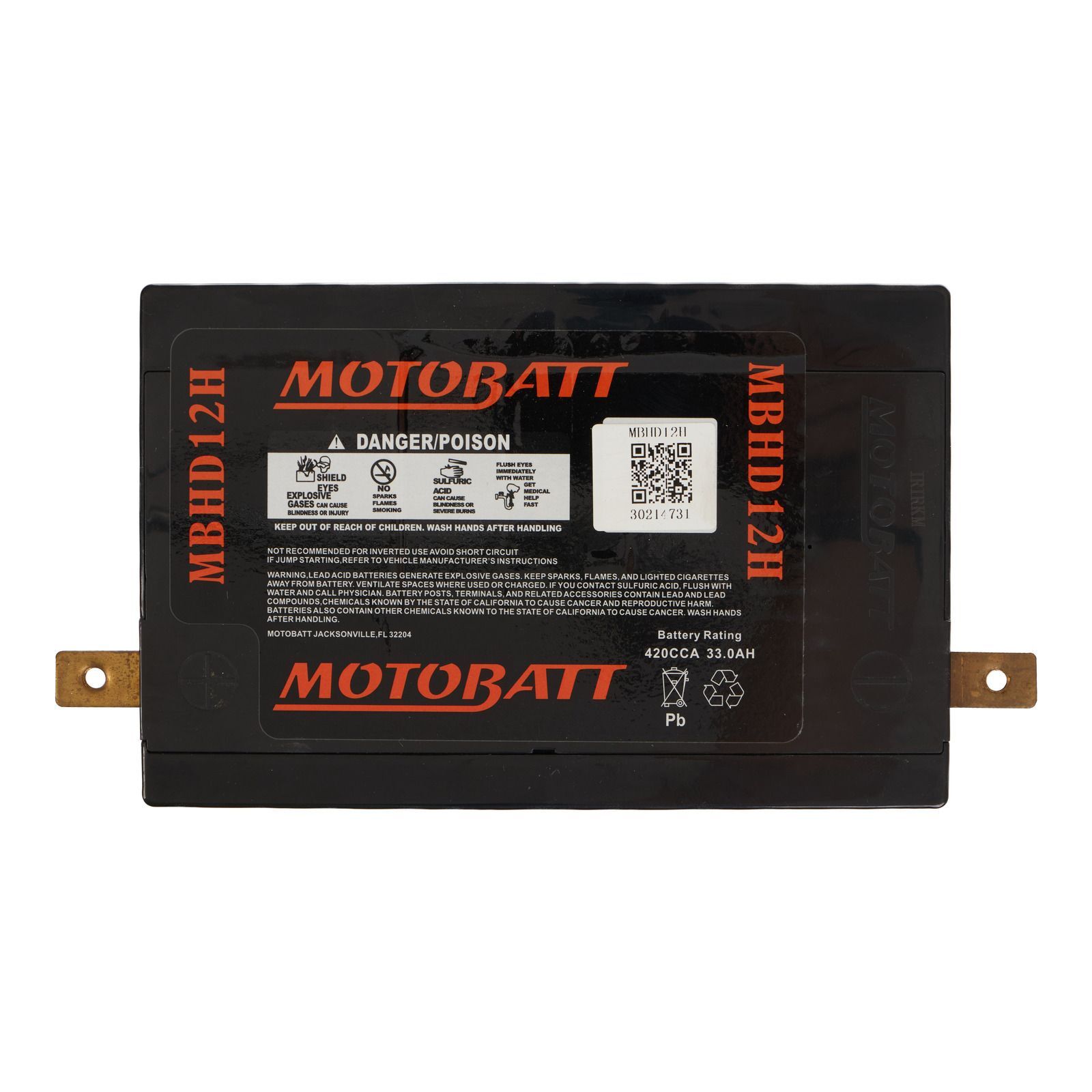 Motobatt Battery Quadflex Agm Mbhd12h 2383