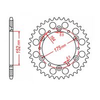 Sprocket Rear MTX 845 41t #520