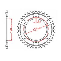 SPROCKET REAR MTX 1847 48T #428