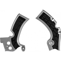 ACERBIS X-GRIP FRAME GUARDS KXF 450 09-18 SILVER-BLACK