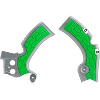 ACERBIS X-GRIP FRAME GUARDS KXF 450 09-18 SILVER-GREEN