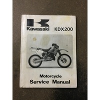 Service Manual Kawasaki KDX200 1989