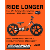 KTM STACYC 12 EDRIVE BIKE & Battery & With Bonus Race Gear