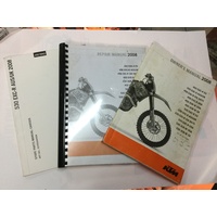 OWNERS MANUAL, REPAIR MANUAL AND PARTS MANUAL EXCR 2008