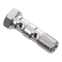 WHITES BRAKE - 10mm DOUBLE BANJO BOLT - CHR 10x1.0