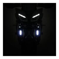 Denali DRL White Day Running Lights with Offset Mount Kit - Pair