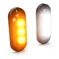 Denali T3 Front Turn Signal / DRL Pods White/Amber - Pair