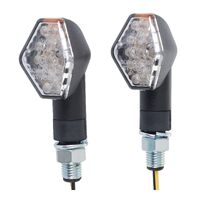 WHITES FLASHER UNI LED DIAMOND BLK PAIR