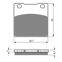 GOLDfren Brake Pads - S3 Sintered Sports (PBPH12)