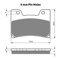 GOLDfren Brake Pads - S3 Sintered Sports (PBPH115)