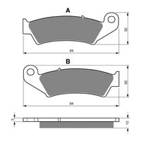 GOLDfren Brake Pads - S3 Sintered Sports (PBPH49)