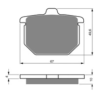 GOLDfren Brake Pads - S3 Sintered Sports (PBPH03)