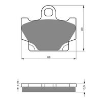 GOLDfren Brake Pads - S3 Sintered Sports (PBPH21)