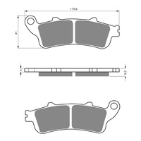 GOLDfren Brake Pads - S3 Sintered Sports (PBPH266)