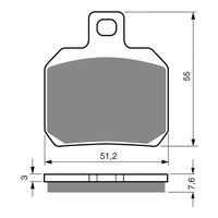 GOLDfren Brake Pads - S3 Sintered Sports (PBPH253)