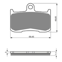 GOLDfren Brake Pads - S3 Sintered Sports (PBPH307)