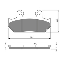 GOLDfren Brake Pads - S3 Sintered Sports (PBPH356)