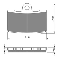 GOLDfren Brake Pads - S3 Sintered Sports (PBPH395)