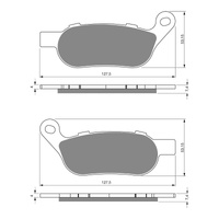 GOLDfren Brake Pads - S3 Sintered Sports (PBPH399)