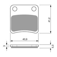 GOLDfren Brake Pads - S3 Sintered Sports (PBP324)