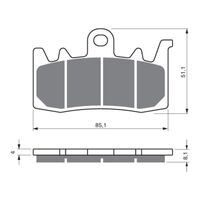 GOLDfren Brake Pads - GP5 Sintered Racing