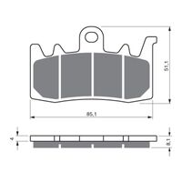 GOLDfren Brake Pads - GPR Sintered Racing