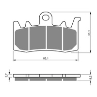 GOLDfren Brake Pads - S33 Sintered Racing