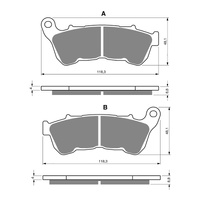 GOLDfren Brake Pads - S3 Sintered Sports (PBP468)