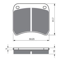 Goldfren Brake Pads GF365 - GP5 - Indent