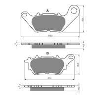 GOLDfren Brake Pads - S3 Sintered Sports (PBP488)