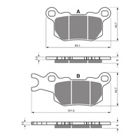 GOLDfren Brake Pads - K5 Off-Road Racing (PBPR510)