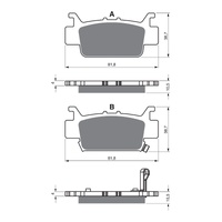 GOLDfren Brake Pads - K5 Off-Road Racing (PBPR524)