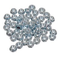 Whites Nut Flange - 6 x 1.0mm (50 Pack)