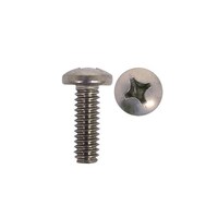 3/16'' x 1'' Pan Head M-Thread 304 Stainless Pk of 6