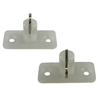 Stayput Fasteners Pair Horizontal Single White