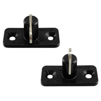 Stayput Fasteners Pair Horizontal Single Black