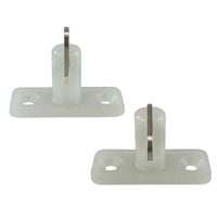 Stayput Fasteners Pair Horizontal Double White