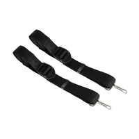 Bimini Tie Down Strap Webbing with Hooks (Pair)