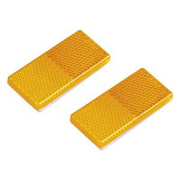 Roadvision Self Adhesive Reflector Amber Twin Pack