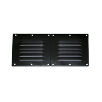 Vent Louver Black Plastic 256x118mm