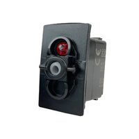 Rocker Switch without Cover Momentary On-Off Red 1 LED