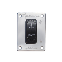 Switch Panel Stainless Steel with LED Switch (On)/Off/(On)