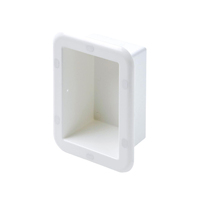 Storage Case White Plastic Open 180x110x100mm