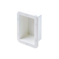 Storage Case White Plastic Open 150x110x80mm