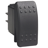 Carling C2 Rocker Switch On/Off/On Black Single Pole 24V