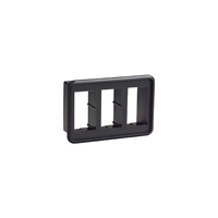 Rocker Switch Mounting Bracket Panel 3-gang Black