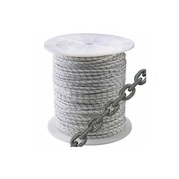 100m x 6mm Double Braided Nylon Rope with 8m x 6mm Chain