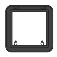 Bomar Deck Hatch 900 Series Low Profile Moulded Black 428mm x 428mm