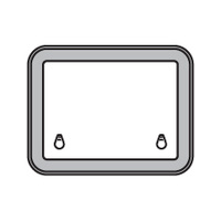 Bomar Deck Hatch High Profile 2000 Series 338mm x 468mm Silver